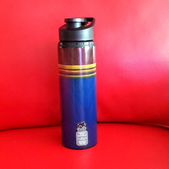 Silver Buffalo WONDER WOMAN LOGO Stainless Steel Water Bottle -New- BPA FREE - Picture 2 of 8